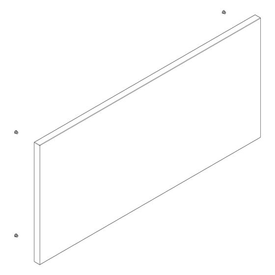 Hansgrohe Front für Xilesa 630x295mm Push-to-Open, Sandbeige Matt, 95760780