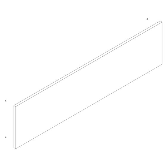 Hansgrohe Front für Xilesa 1180x295mm Push-To-Open, Mattweiß, 96148700