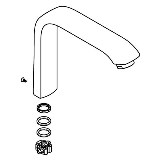 Hansgrohe Auslauf Waschtischmischer 230mm, Chrom, 95974000