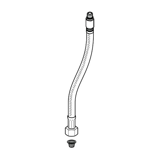 Hansgrohe Anschlussschlauch 450mm M8x0,75 G 3/8