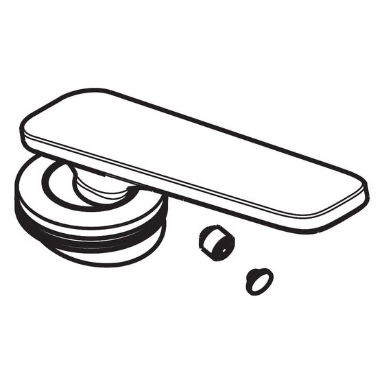 Hansgrohe AXOR Griff für Citterio C Waschtischmischer, Struktur Chrom, 87797000