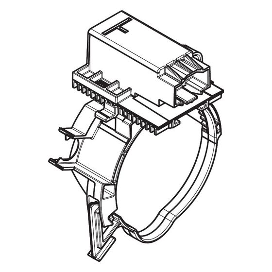 Hansgrohe Halteelement für iFrame Unterputzspülkasten, für Ablaufbogen, 87092000