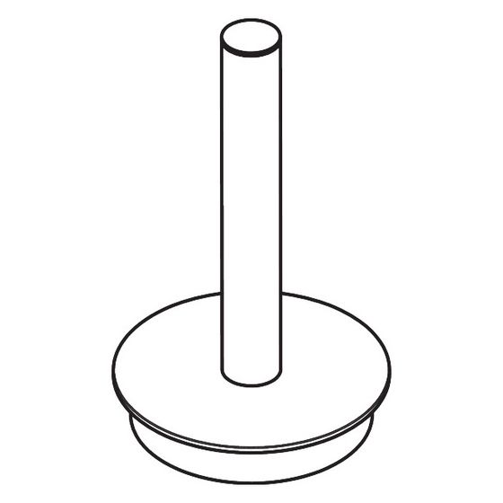Hansgrohe Zapfen für Reservepapierhalter AddStoris S, Mattweiß, 85205700
