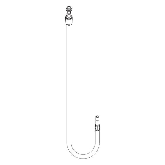 Hansgrohe Anschlussschlauch 900 für Auszugauslauf, Chrom, 96511000