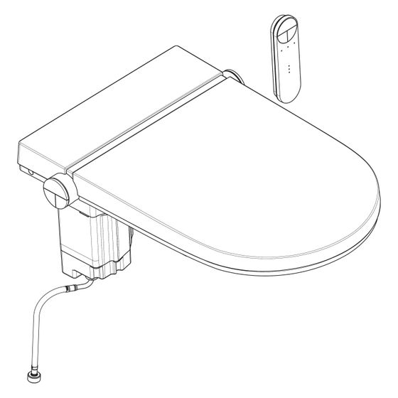 Hansgrohe WC-Sitz für LavaPura, Befestigungsteilen, 87952000