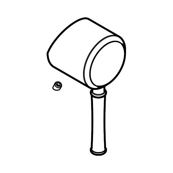 Hansgrohe Griff Talis Classic Wannenmischer Brausenmischer Aufputz, Chrom, 14193000