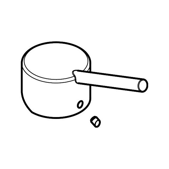 Hansgrohe Griff für Talis S KHM Steel, beschriftet, Chrom, 32892000