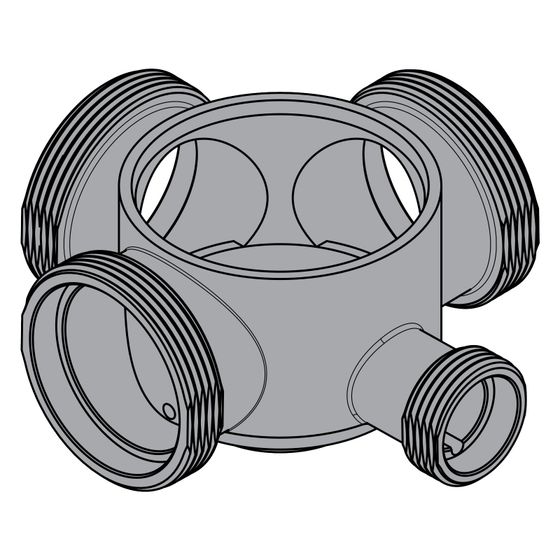Hansgrohe Pharo Service Set Whirlpool für Kreuzstück, 96389000