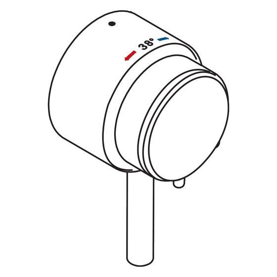 Hansgrohe Pharo Triostatgriff komplett Duschpaneel Comfort Plus, 25971000