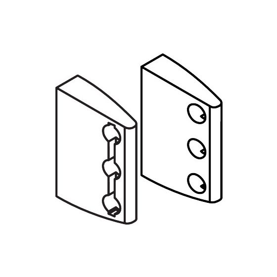 Hansgrohe Pharo Relinghalter DP-E ML10/M10, Weiß, 96670450