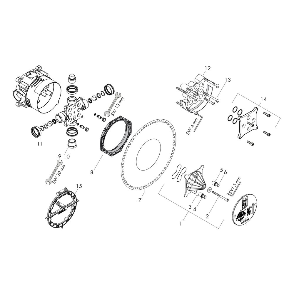 hansgrohe iBox universal Grundkörper mit Vorabsperrung für alle Brausen-, Wannen- u... HANSGROHE-01850180 4011097677545 (Abb. 2)