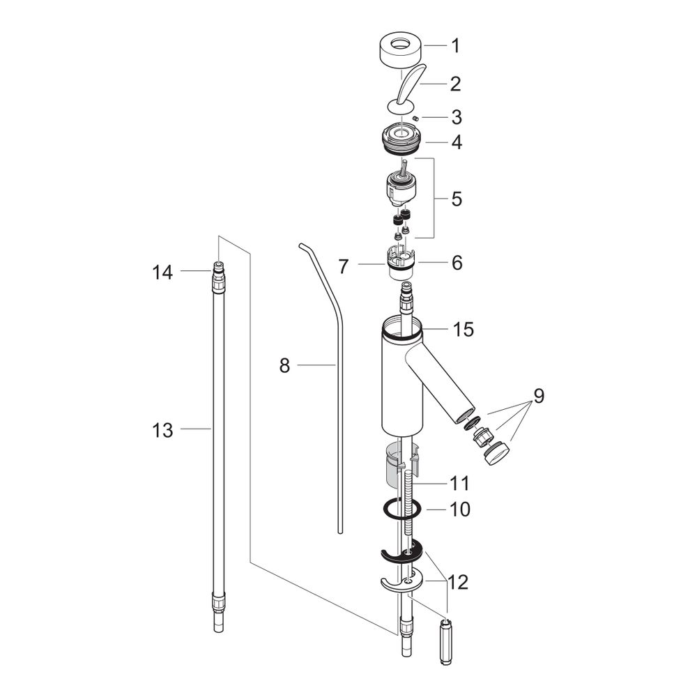 Hansgrohe AXOR Starck Classic Einhebel-Waschtischmischer 70mm, 5l/min, Zugstangen-A... HANSGROHE-10010000 4011097177847 (Abb. 2)