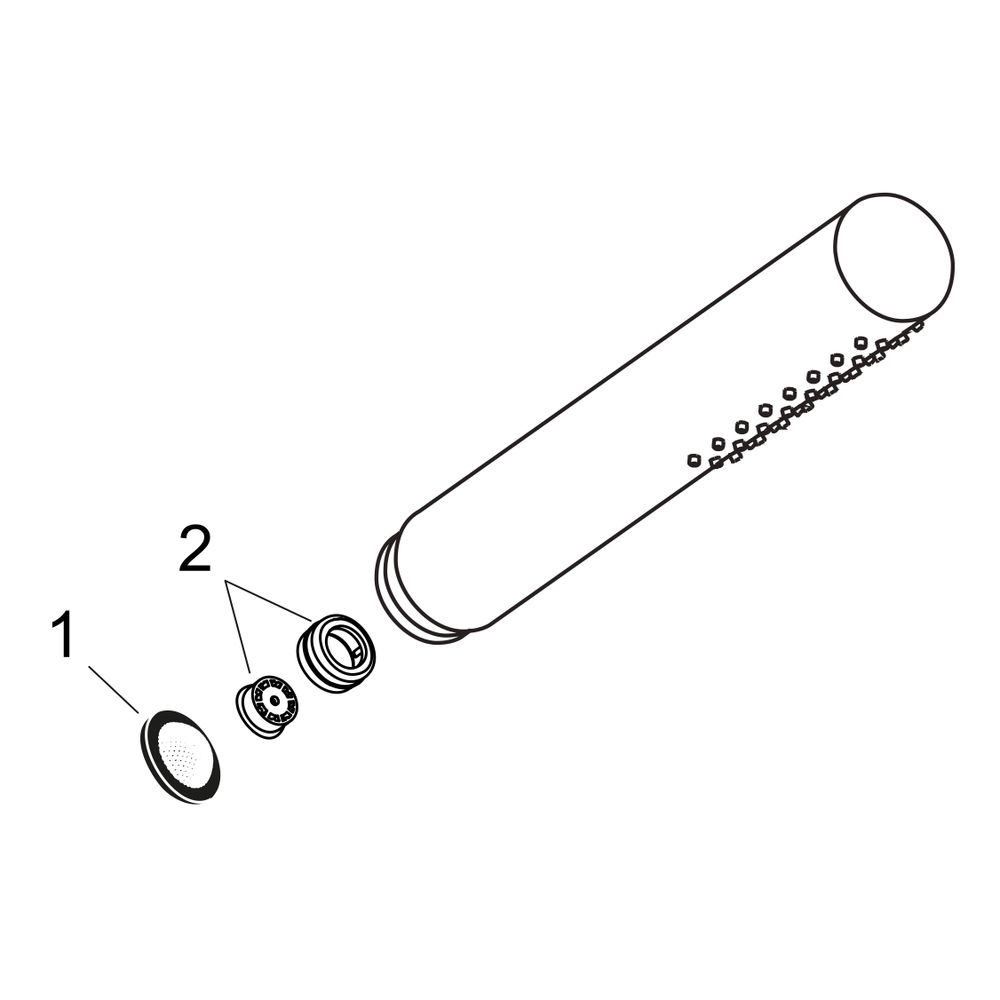 Hansgrohe AXOR Starck Stabhandbrause, 8l/min, 1jet EcoSmart, Chrom... HANSGROHE-10531000 4011097678016 (Abb. 2)