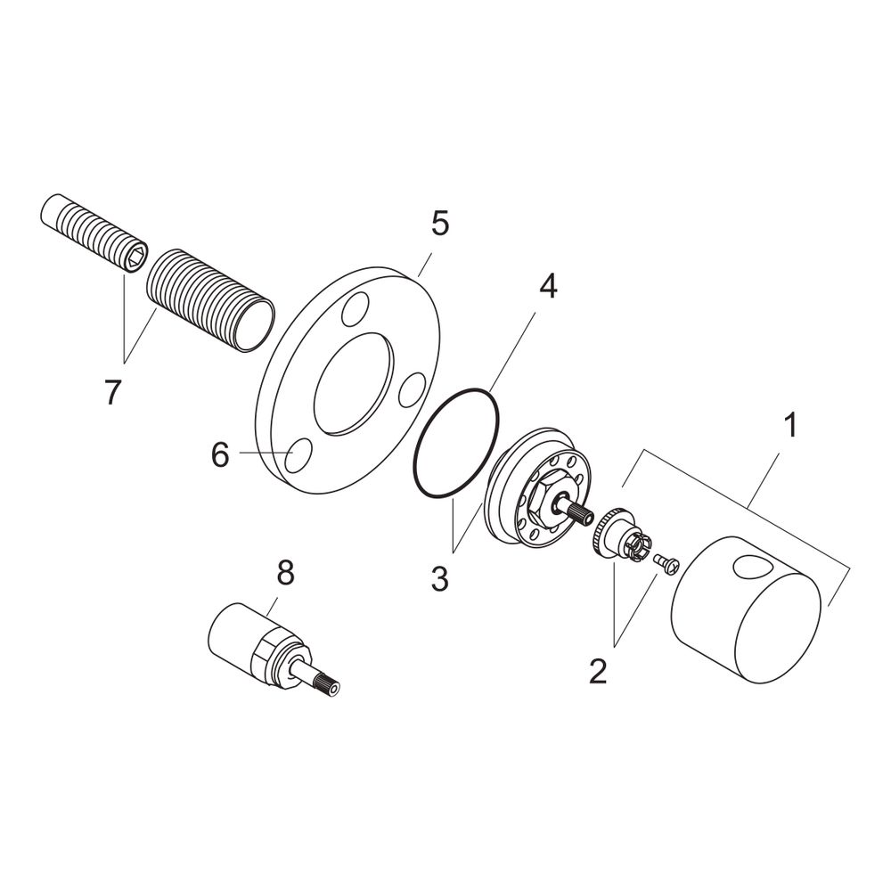 hansgrohe Abstellventil und Umstellventil S Trio/ Quattro Unterputz, Chrom... HANSGROHE-15932000 4011097487984 (Abb. 2)