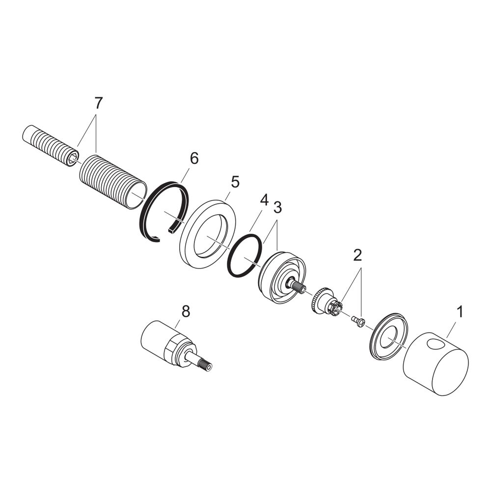 hansgrohe Absperrventil S Unterputz, Chrom... HANSGROHE-15972000 4011097487960 (Abb. 2)