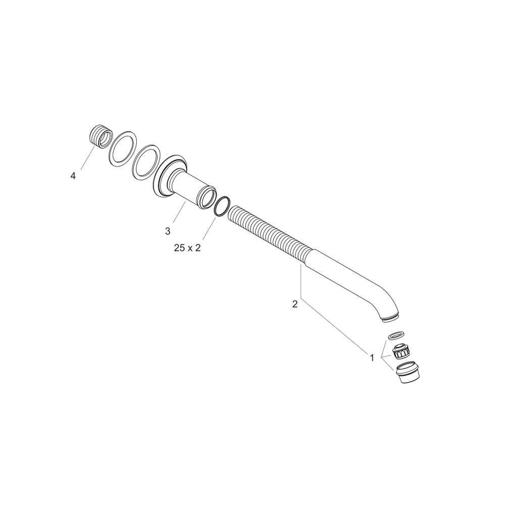 Hansgrohe AXOR Montreux Wanneneinlauf, 20l/min, Chrom... HANSGROHE-16541000 4011097509709 (Abb. 2)