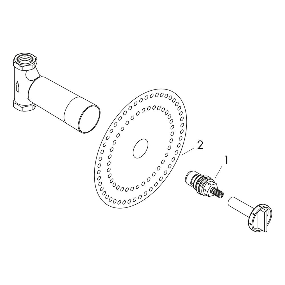 Hansgrohe AXOR Grundkörper 52l/min für Absperrventil 120x120mm, Unterputz Spindel, ... HANSGROHE-16973180 4059625032381 (Abb. 2)