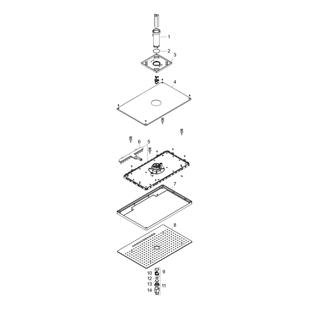 hansgrohe Rainmaker Select Kopfbrause 460mm 2jet 7,5l/min EcoSmart mit Deckenanschl... HANSGROHE-24014400 4011097771281 (Abb. 3)