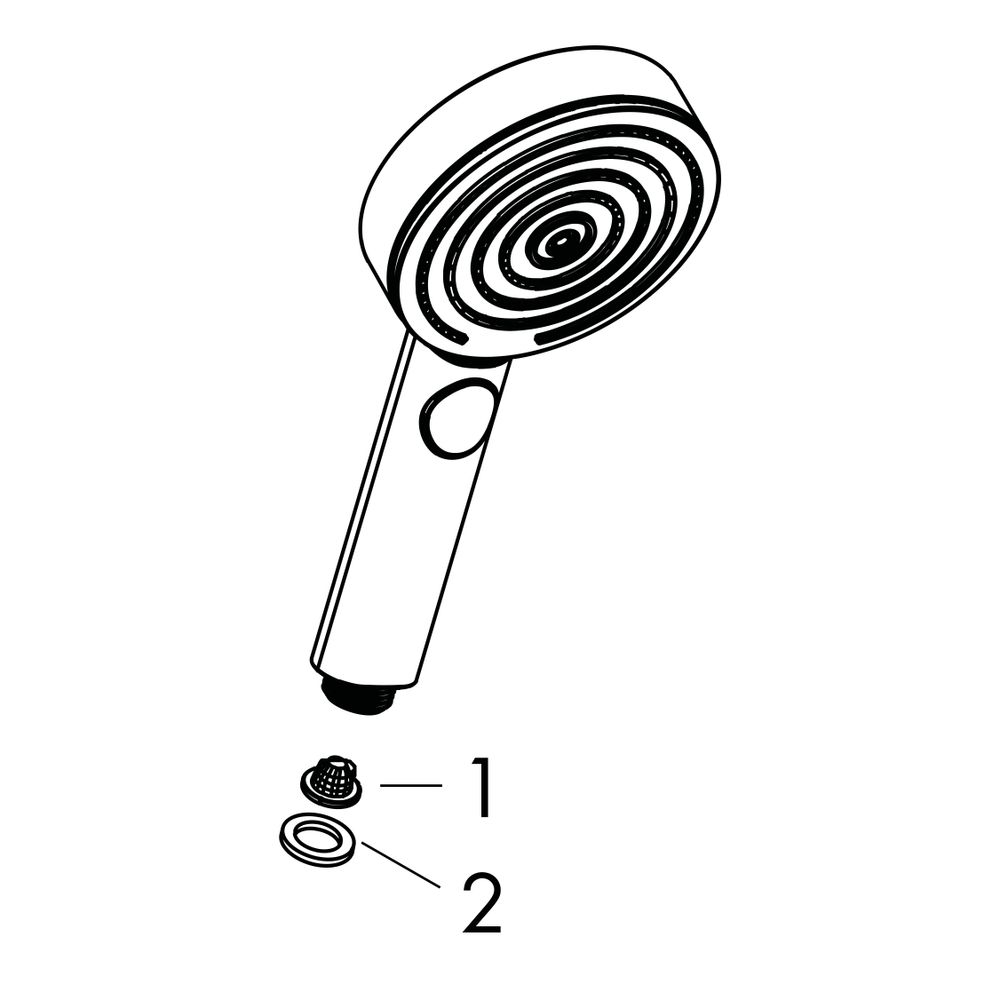 Hansgrohe Pulsify Select S Handbrause 105mm 3jet Relaxation 11,4l/min, Mattweiß... HANSGROHE-24110700 4059625313039 (Abb. 4)
