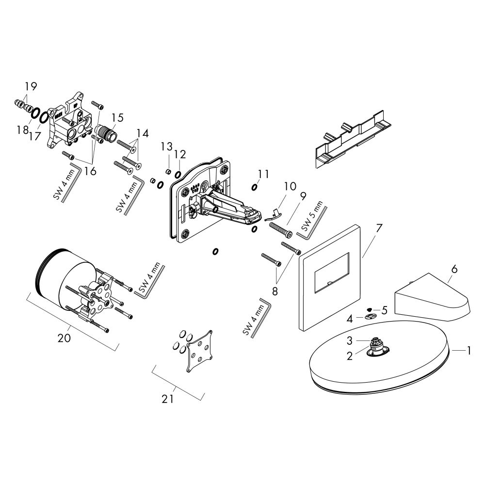 Hansgrohe Pulsify S Kopfbrause 260mm 2jet 7,8l/min EcoSmart mit Wandanschluss, Matt... HANSGROHE-24151700 4059625340899 (Abb. 2)