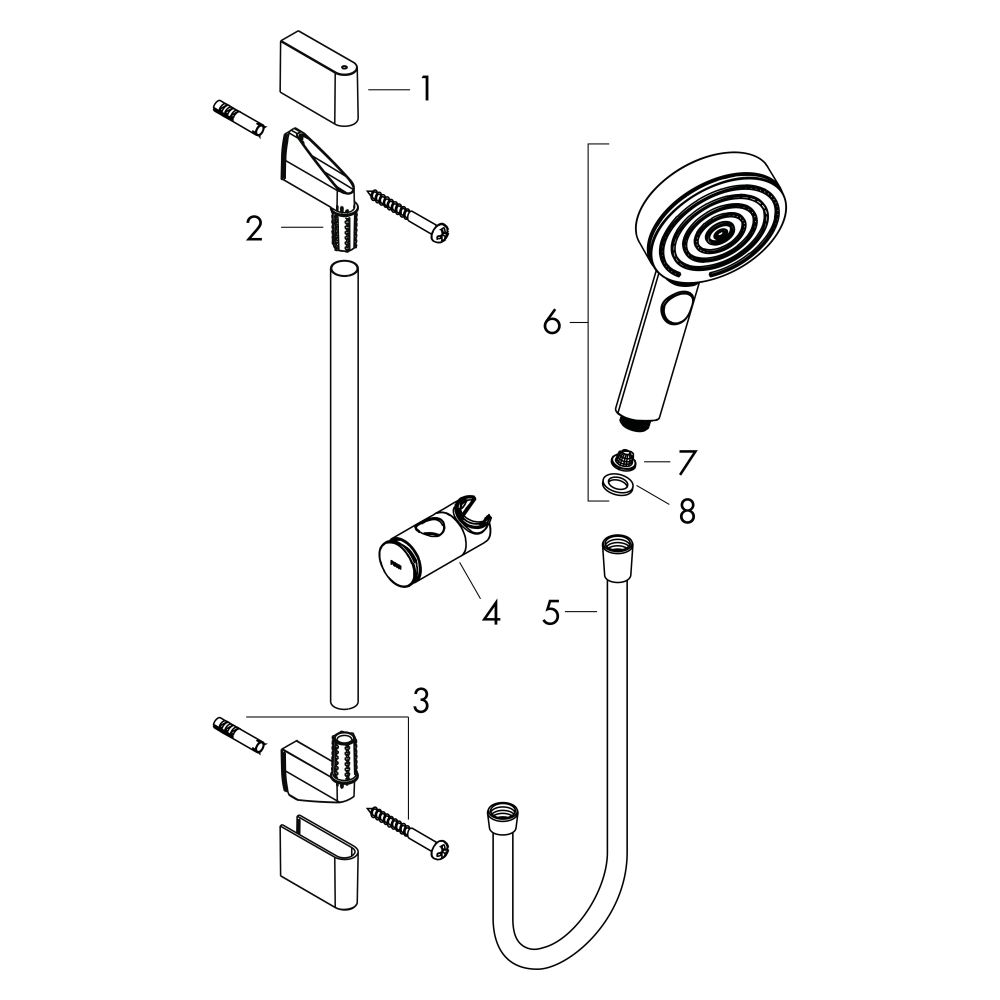 Hansgrohe Pulsify Select S Brauseset 105mm, 6,9l/min, 3jet Relaxation EcoSmart, Bra... HANSGROHE-24171670 4059625358276 (Abb. 4)