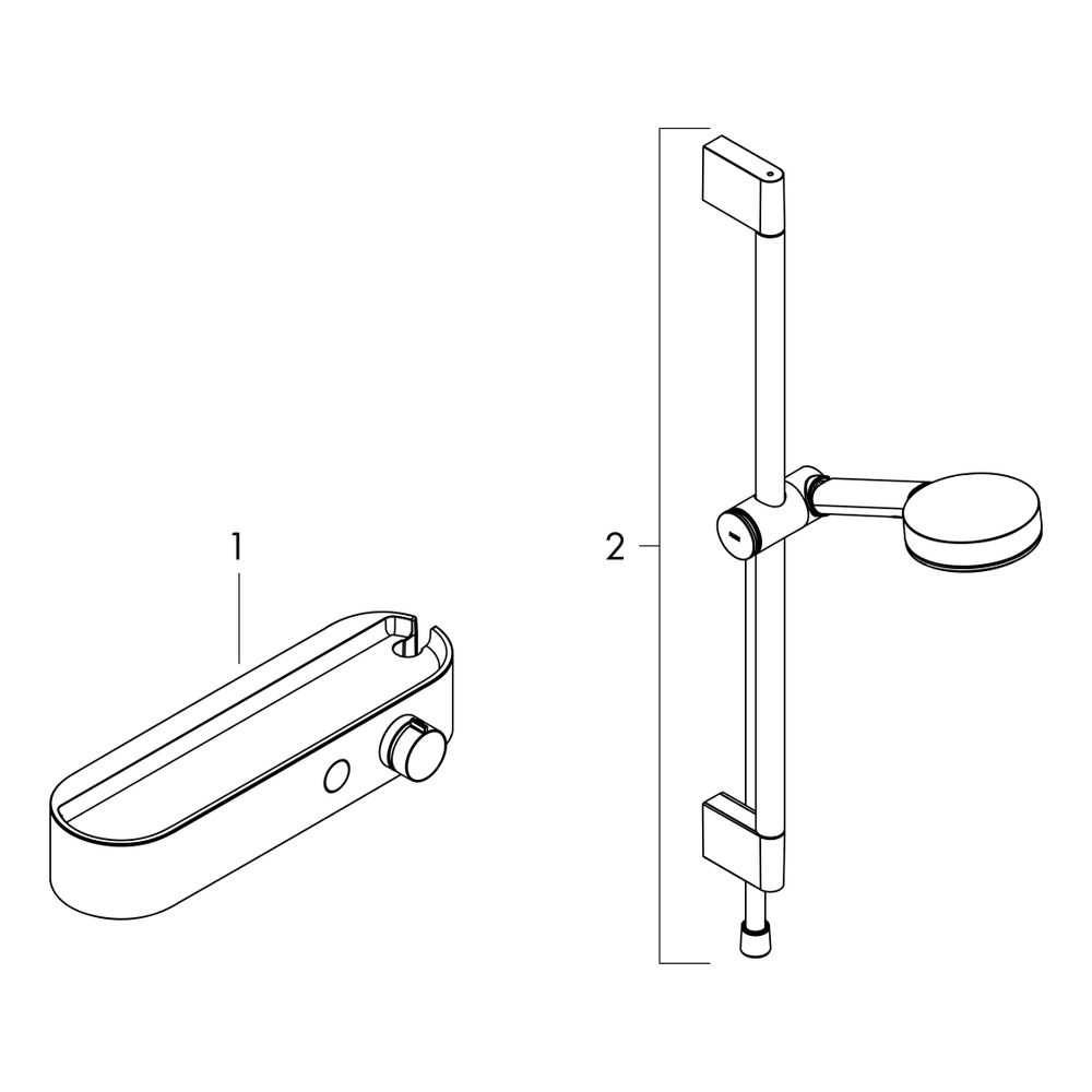 hansgrohe Pulsify Select S Brausesystem 105mm 3jet Relaxation, ShowerTablet 400, Br... HANSGROHE-24260000 4059625368268 (Abb. 2)