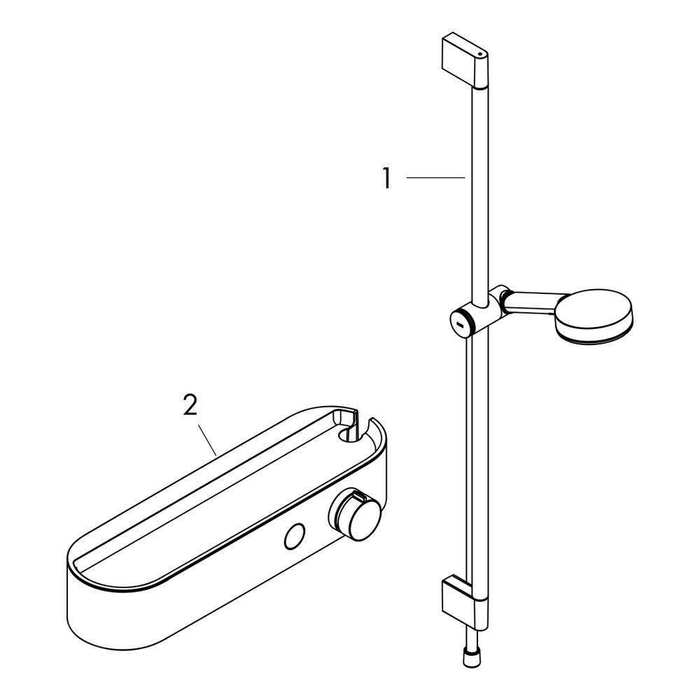 hansgrohe Pulsify Select S Brausesystem 105mm 3jet Relaxation, ShowerTablet 400, Br... HANSGROHE-24270000 4059625368275 (Abb. 3)