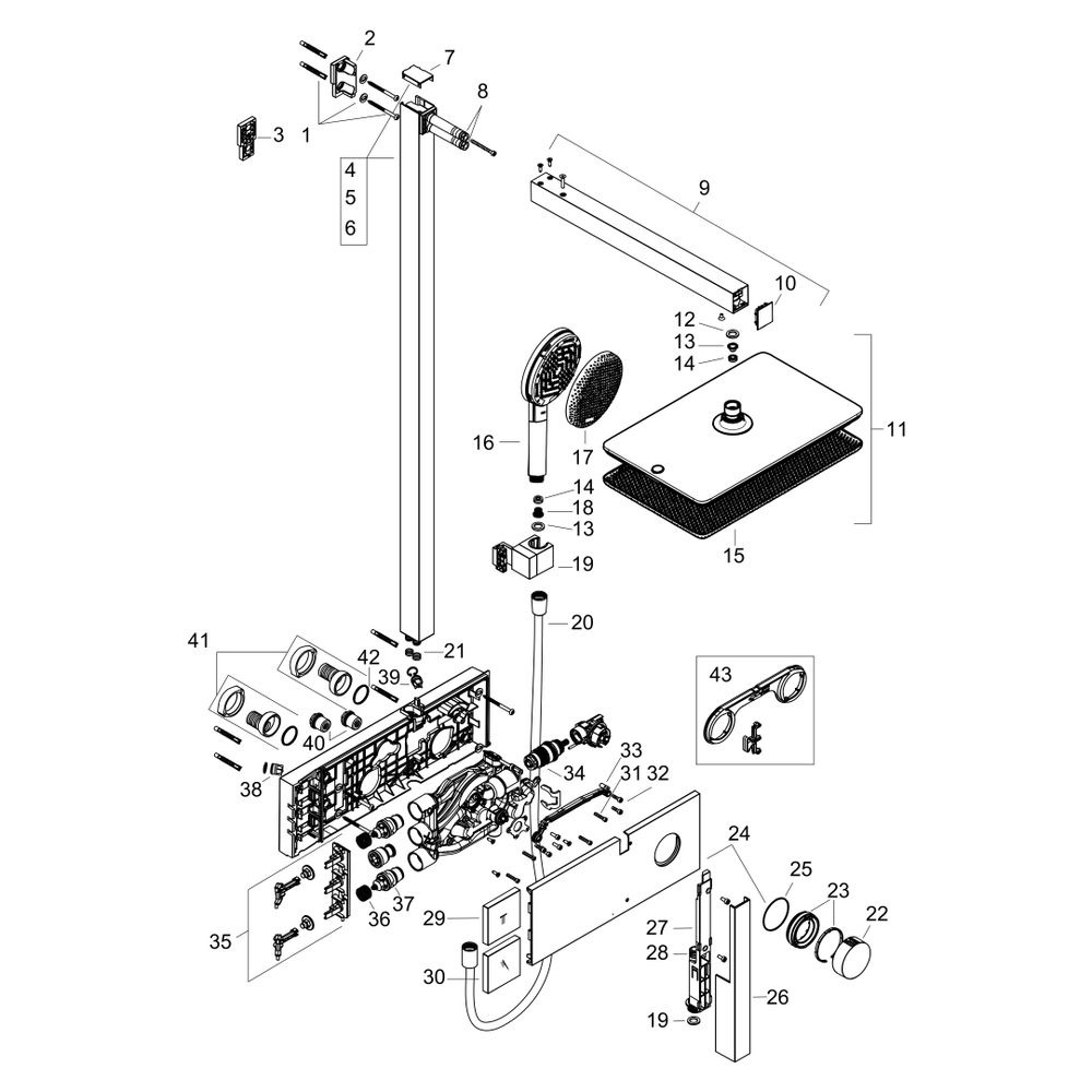 Hansgrohe Raindance Alive Q Showerpipe Duschsystem 210x340mm, 1jet, ShowerSelect Co... HANSGROHE-24580340 4059625568552 (Abb. 5)
