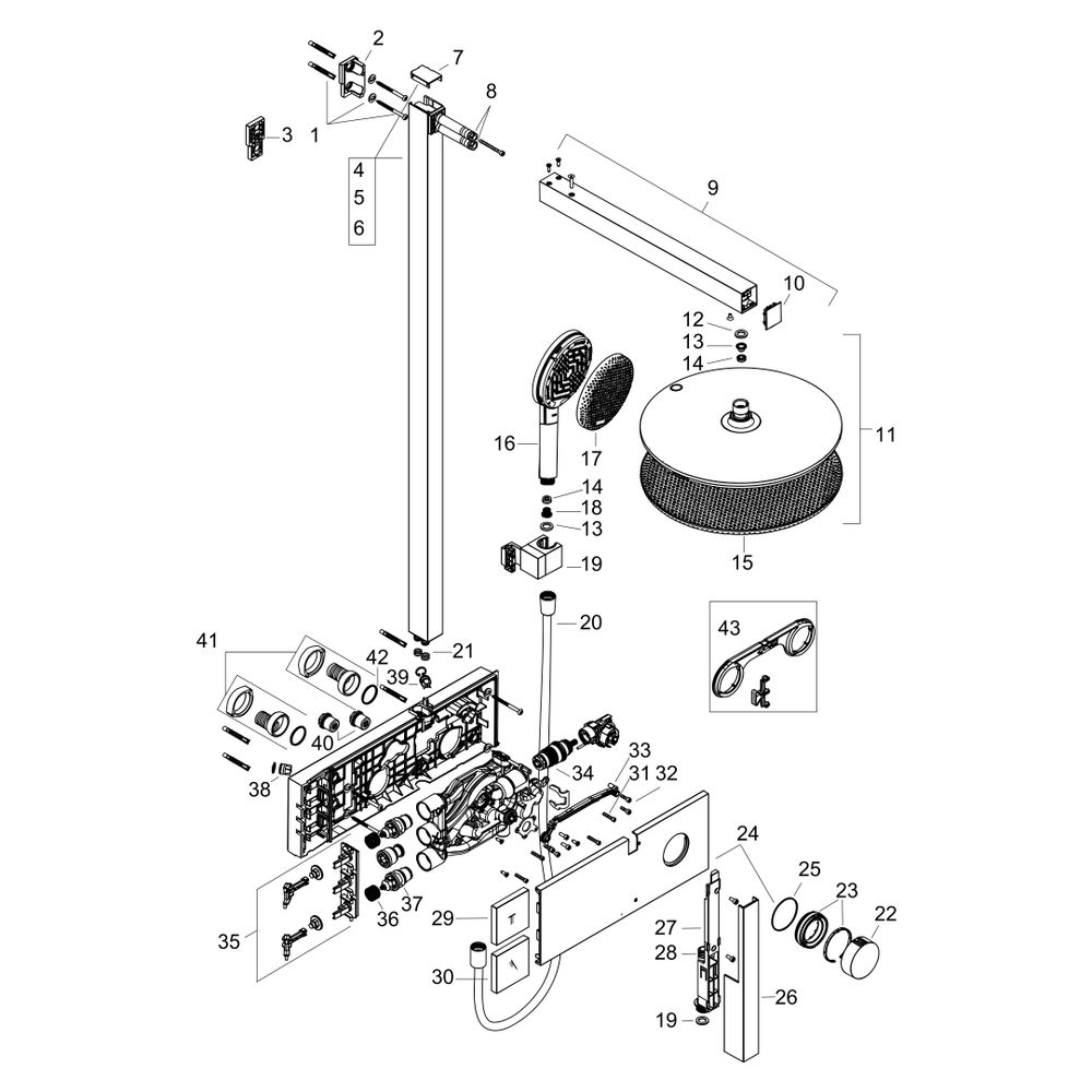 Hansgrohe Raindance Alive S Showerpipe Duschsystem 300mm, 1jet, ShowerSelect Comfor... HANSGROHE-24582000 4059625568453 (Abb. 5)