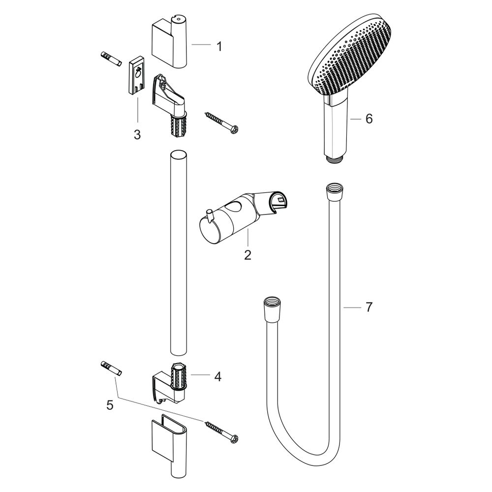 Hansgrohe Raindance Alive Select S Brauseset 125mm, 7,1l/min, 3jet EcoSmart, Brause... HANSGROHE-24602990 4059625562826 (Abb. 5)