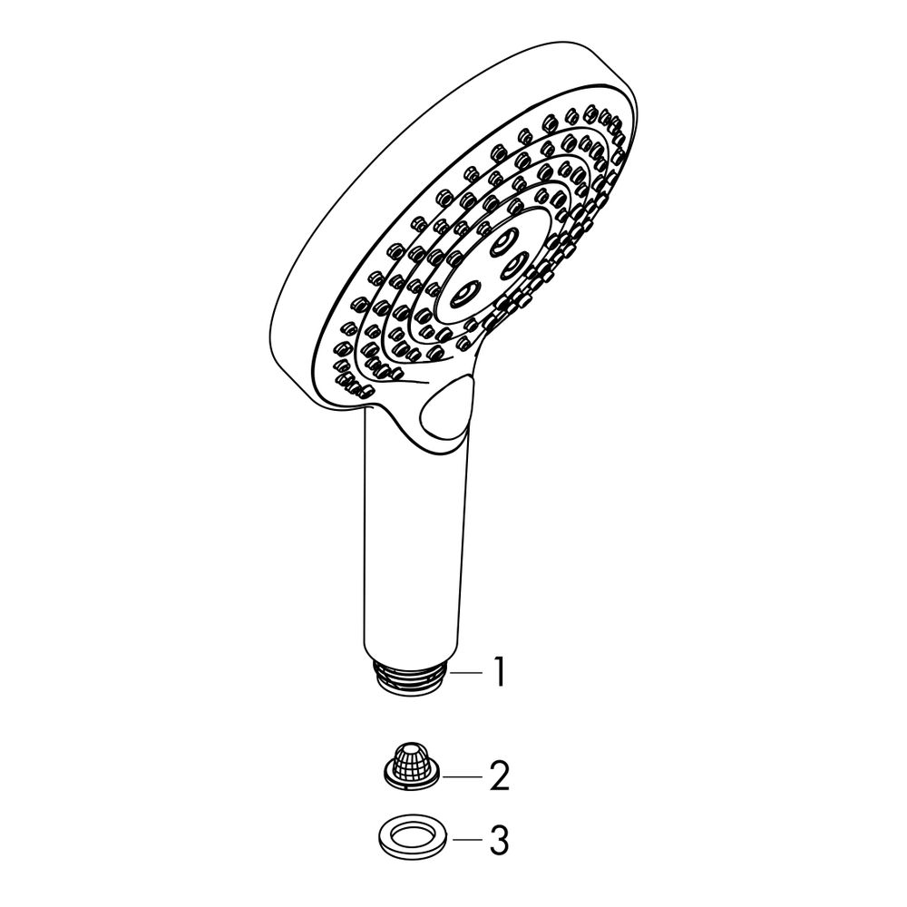 Hansgrohe Raindance Select S Handbrause 120mm, 11l/min, 3jet PowderRain, Chrom... HANSGROHE-26014000 4059625136621 (Abb. 6)
