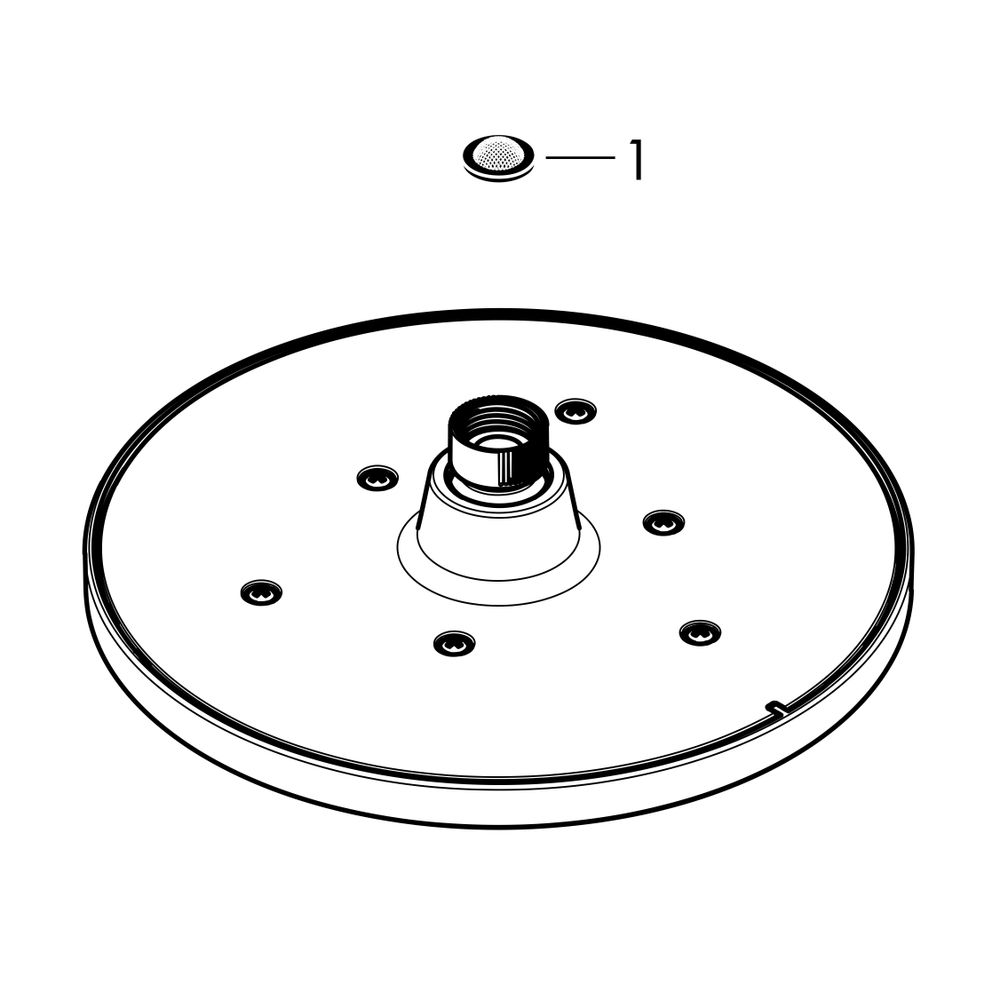 hansgrohe Vernis Blend Kopfbrause 200mm 1jet LowPressure 2,8l/min bei 0,2bar, Chrom... HANSGROHE-26095000 4059625302491 (Abb. 2)