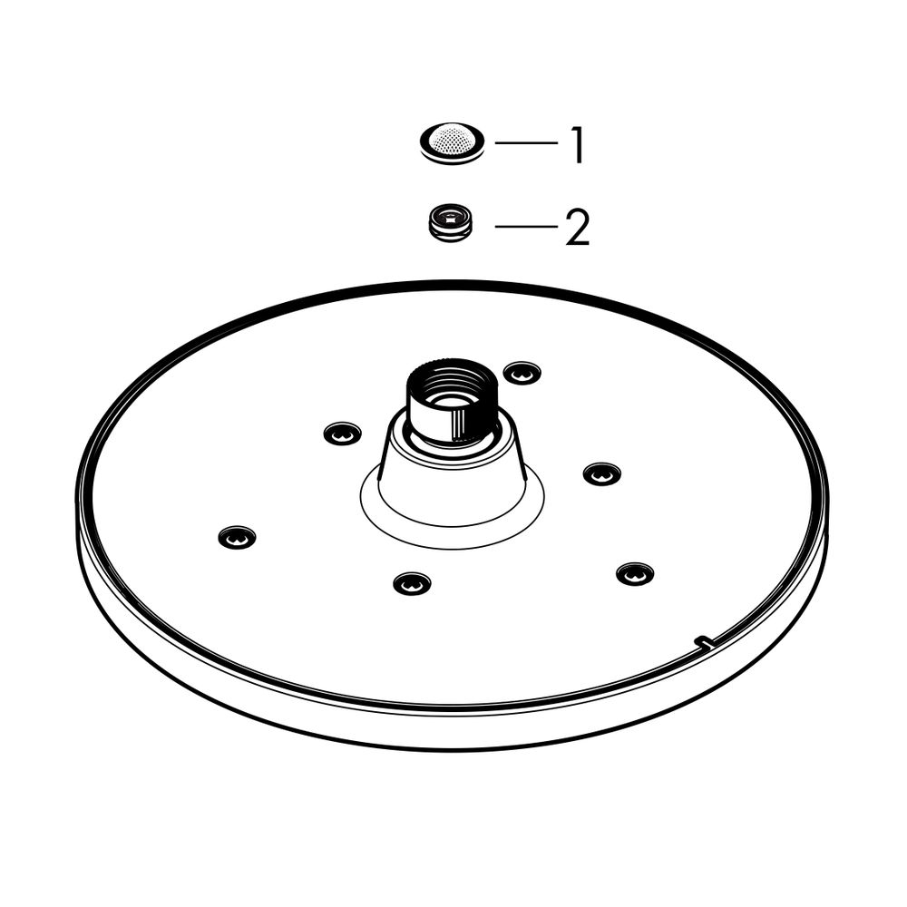 hansgrohe Vernis Blend Kopfbrause 200mm 1jet 6,5l/min EcoSmart, Mattschwarz... HANSGROHE-26277670 4059625339077 (Abb. 2)