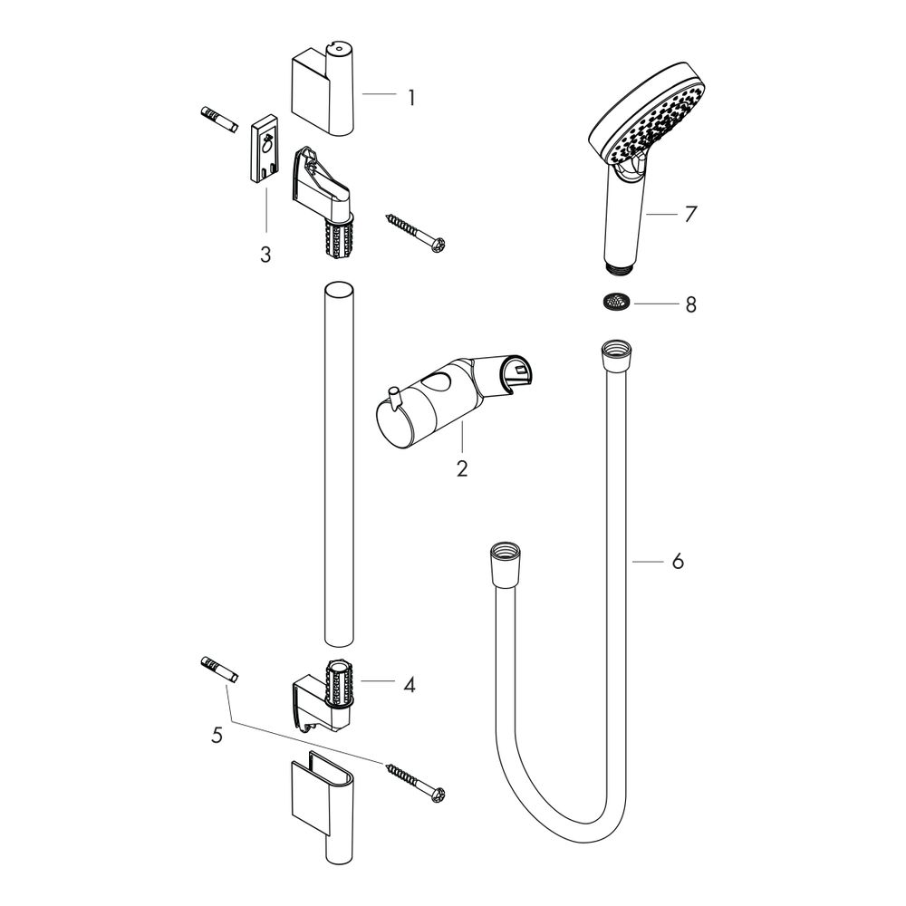 hansgrohe Vernis Blend Brauseset 100mm Vario EcoSmart mit Brausestange S Puro 650mm... HANSGROHE-26423670 4059625365816 (Abb. 2)