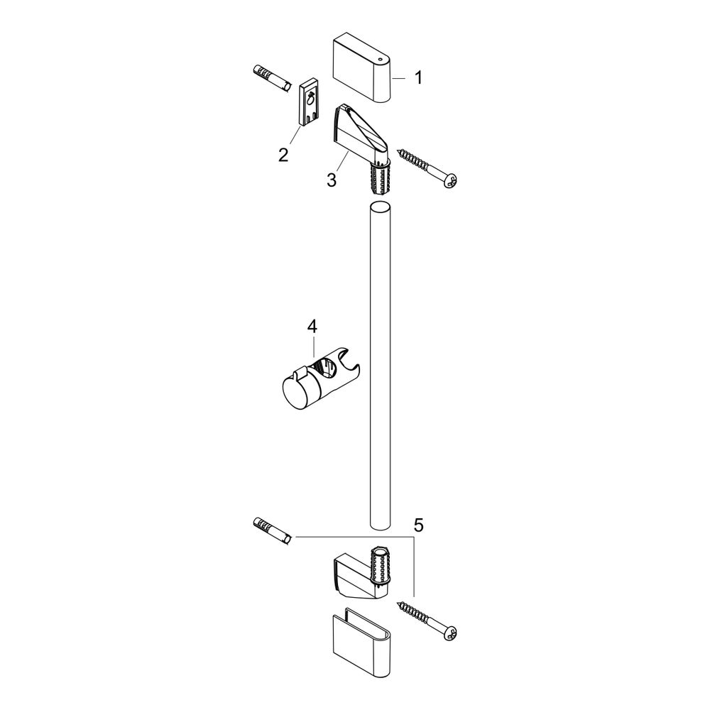 hansgrohe Unica Brausestange Croma 959mm, Chrom... HANSGROHE-26506000 4011097773803 (Abb. 2)