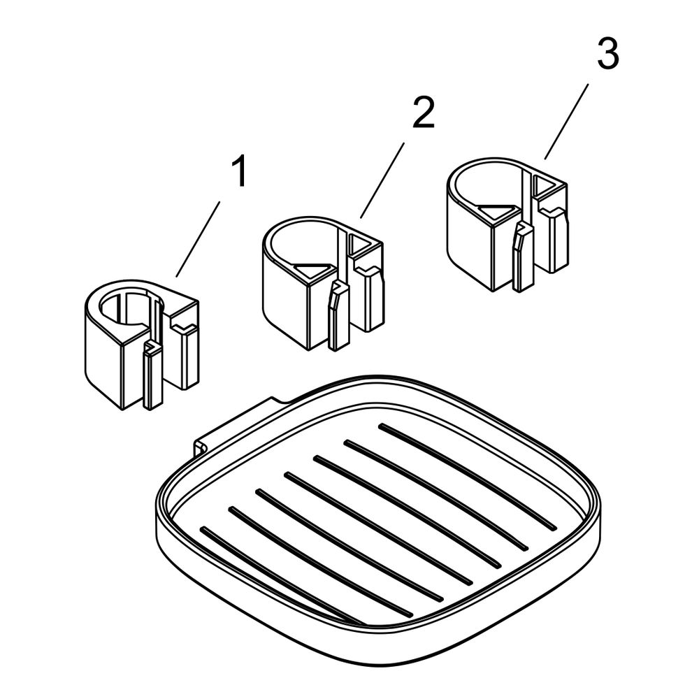 hansgrohe Casetta Seifenschale E, Chrom... HANSGROHE-26519000 4011097693200 (Abb. 2)