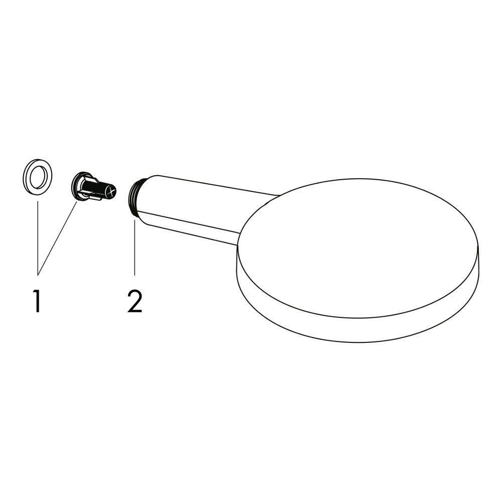 hansgrohe Raindance Select S Handbrause 120mm 3jet 15l/min, Schwarz/Chrom gebürstet... HANSGROHE-26530340 4059625264010 (Abb. 2)