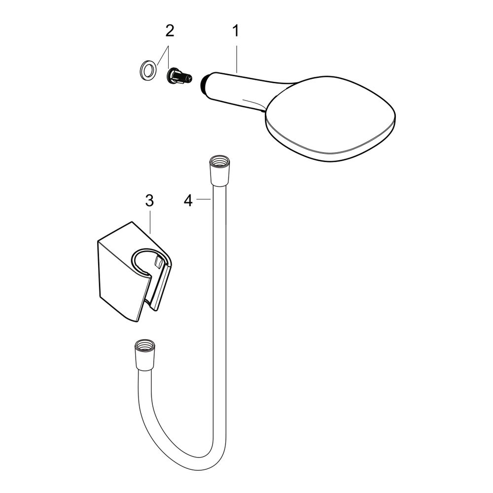 hansgrohe Raindance Select E Brausehalterset 120mm 14,4l/min 3jet Weiß/Chrom mit Br... HANSGROHE-26720400 4011097758114 (Abb. 2)