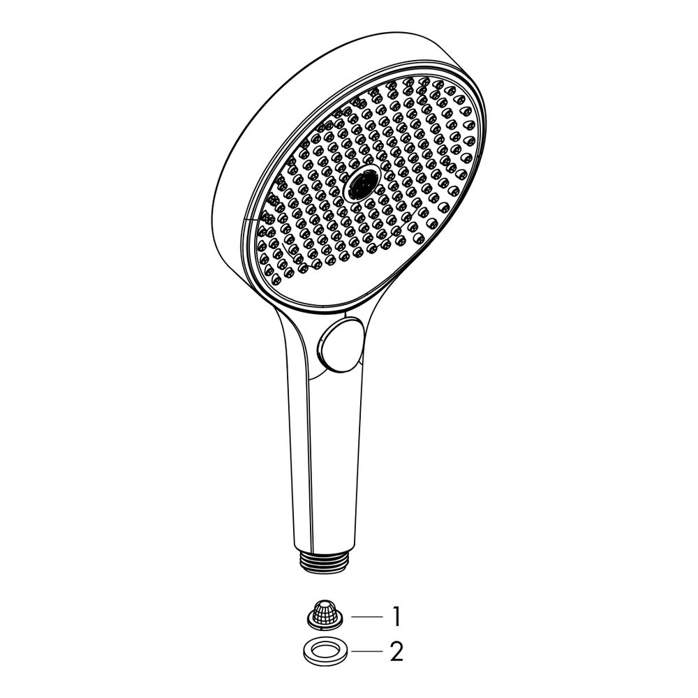 hansgrohe Rainfinity Handbrause 130mm 3jet 8,5l/min EcoSmart, Schwarz/Chrom gebürst... HANSGROHE-26865340 4059625264959 (Abb. 2)