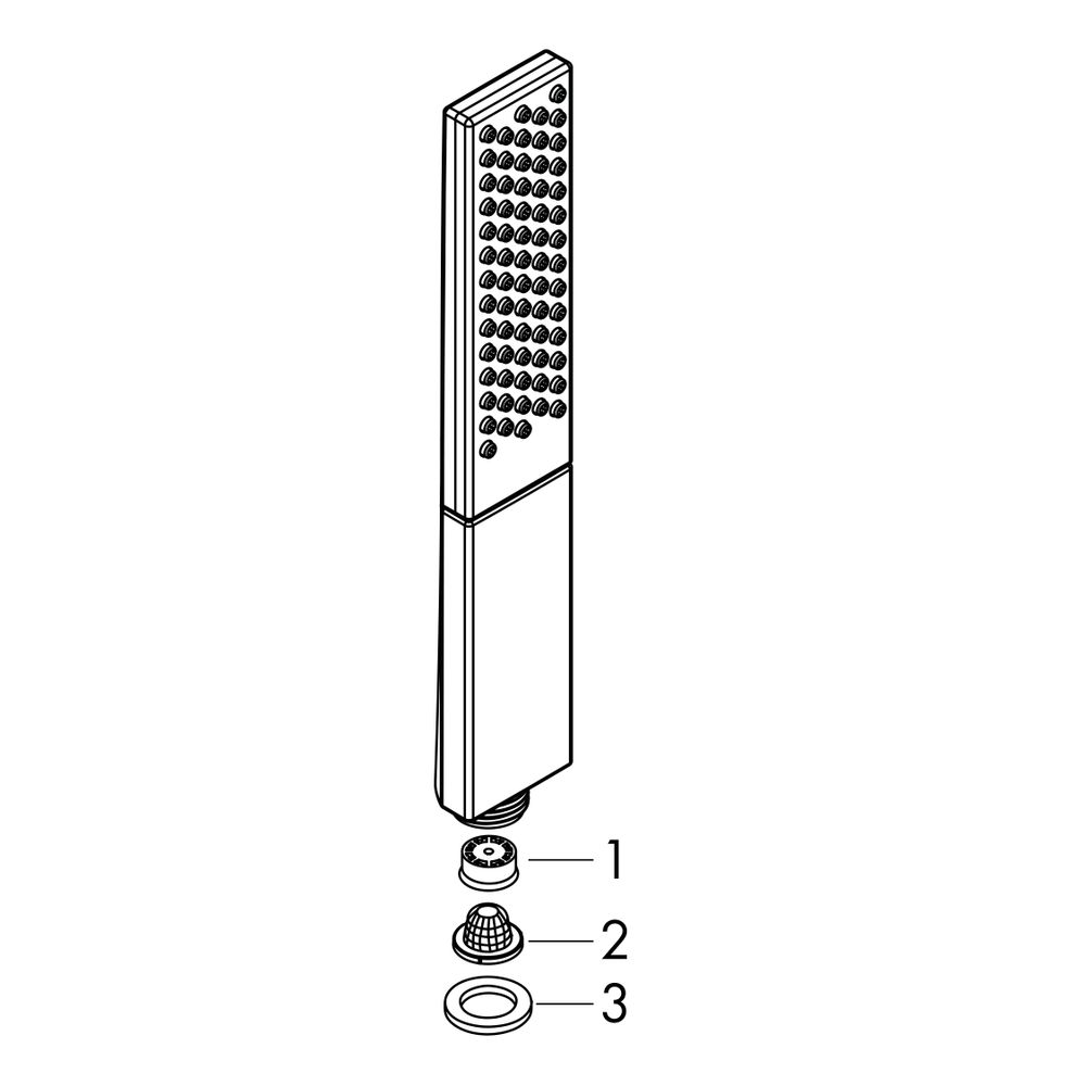 hansgrohe Rainfinity Stabhandbrause 100mm 1jet 9l/min EcoSmart, Chrom... HANSGROHE-26867000 4059625220085 (Abb. 2)