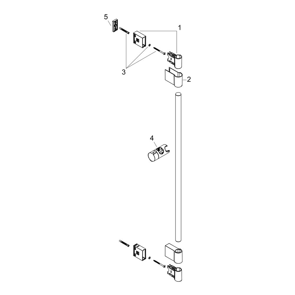 hansgrohe Unica Brausestange Varia 714mm, Chrom... HANSGROHE-27355000 4011097815732 (Abb. 4)