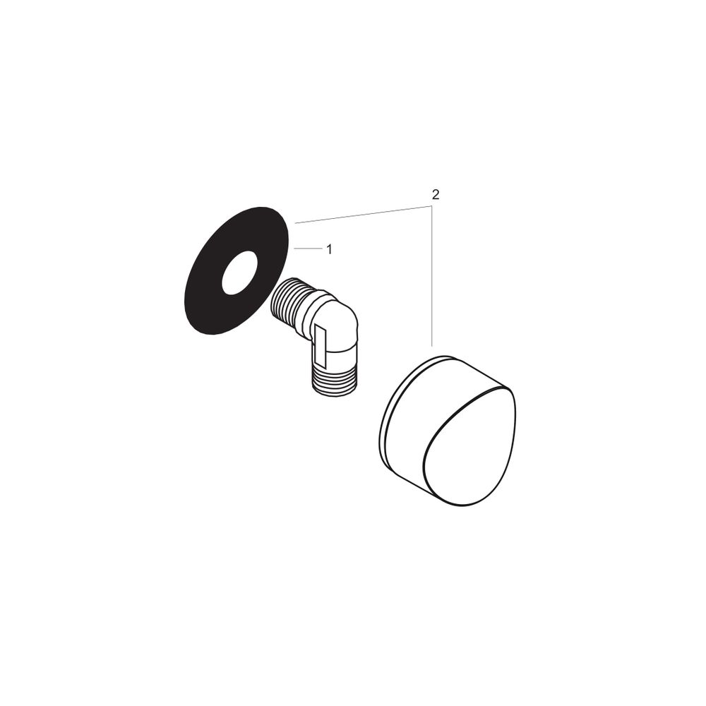 hansgrohe Schlauchanschluß Fixfit S DN15 chrom... HANSGROHE-27453000 4011097514383 (Abb. 2)