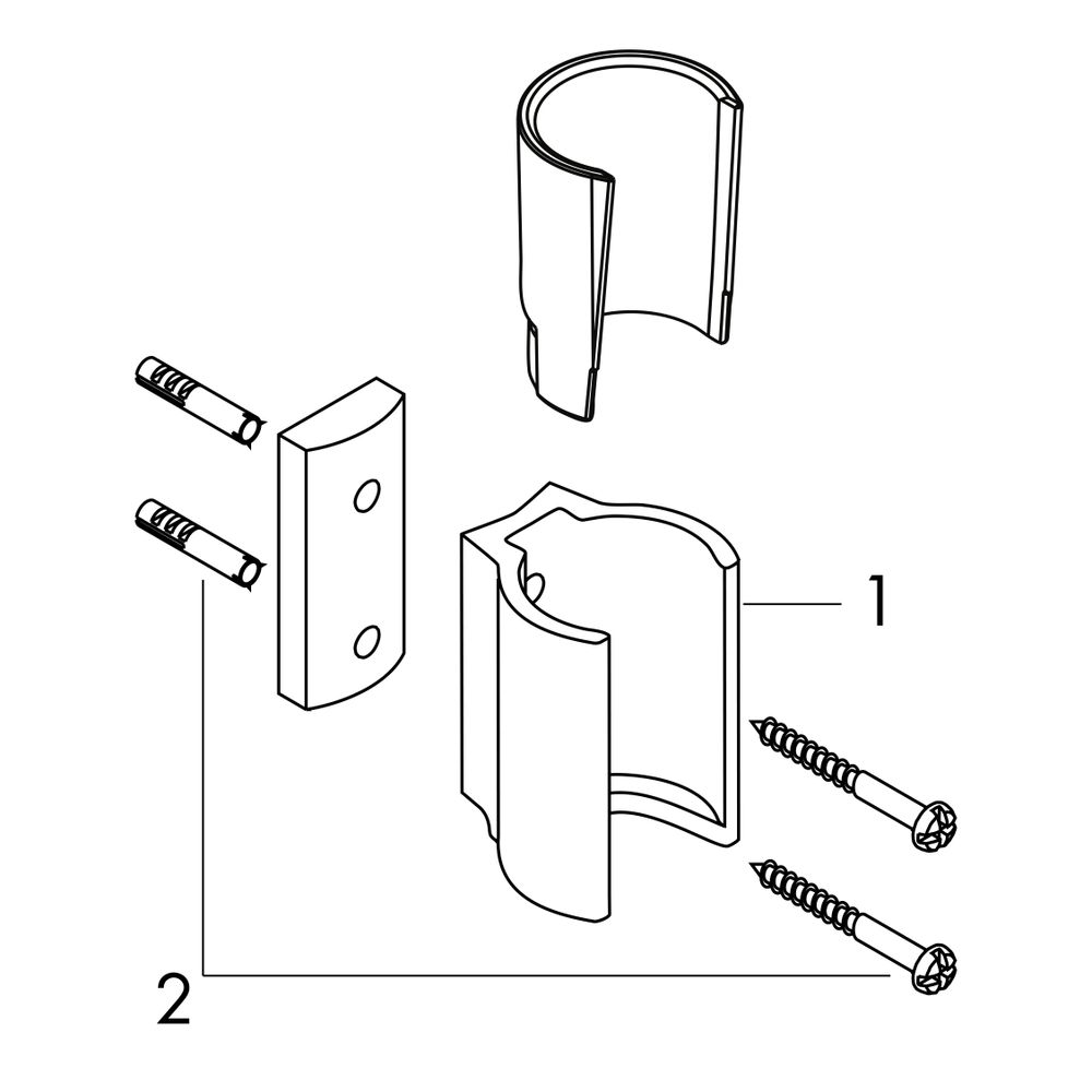 Hansgrohe AXOR Starck Brausehalter, konisch, Metall, Brushed Bronze... HANSGROHE-27515140 4011097830773 (Abb. 2)