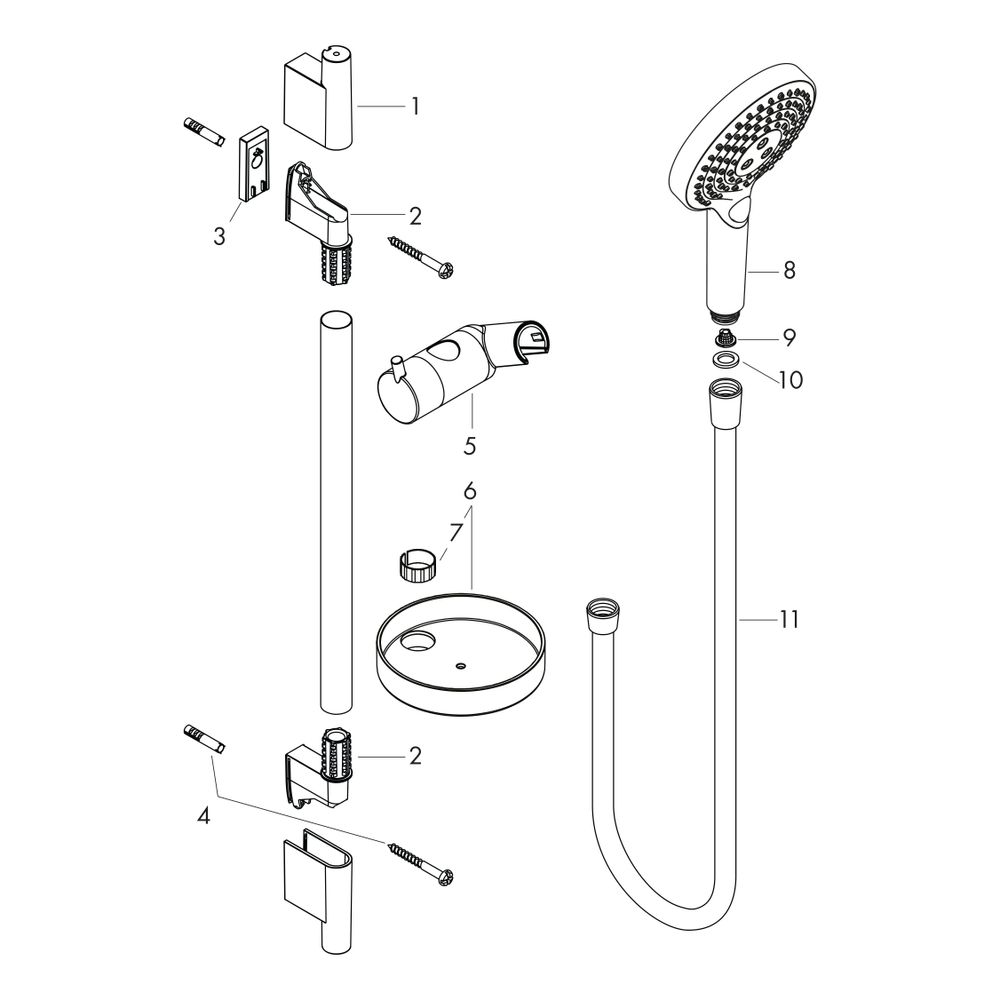 hansgrohe Raindance Select S Brauseset 120mm 3jet PowderRain mit Brausestange 650mm... HANSGROHE-27654000 4059625154908 (Abb. 2)