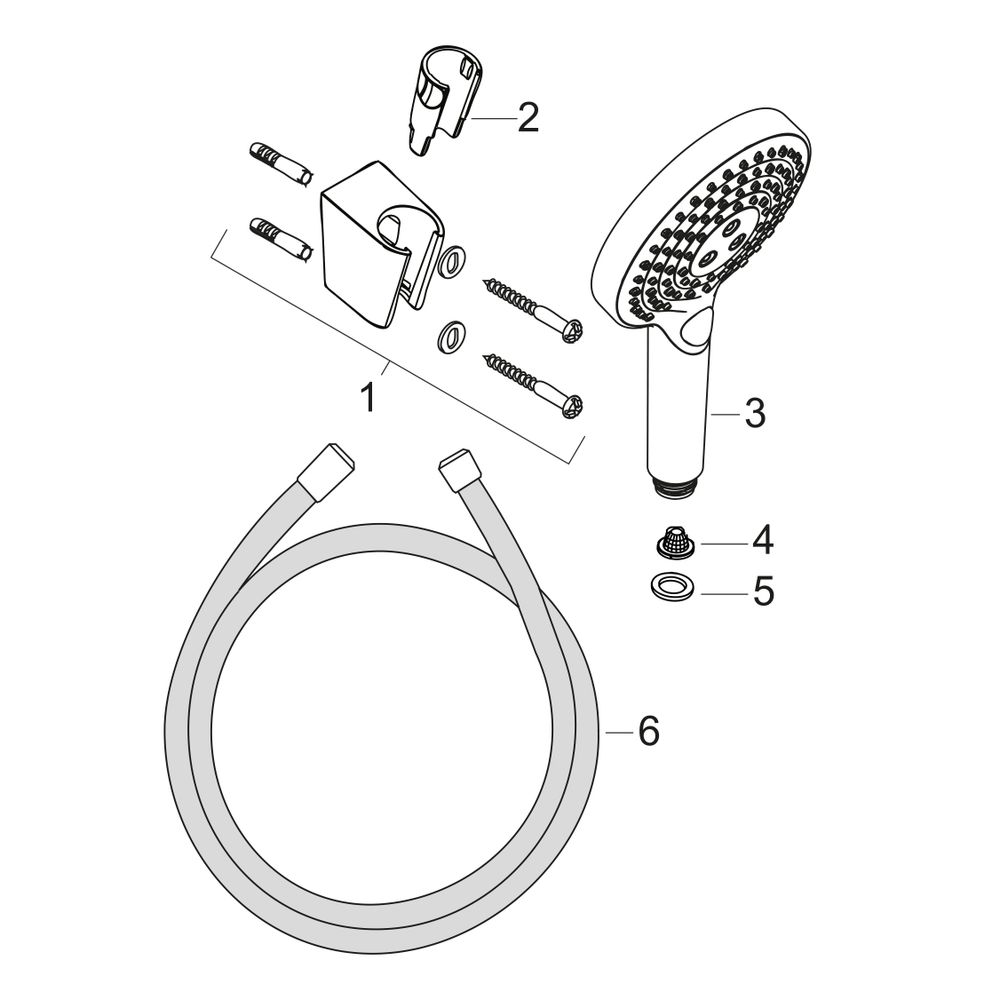 hansgrohe Raindance Select S Brausehalterset 120mm 11l/min 3jet PowderRain mit Brau... HANSGROHE-27669000 4059625157084 (Abb. 2)