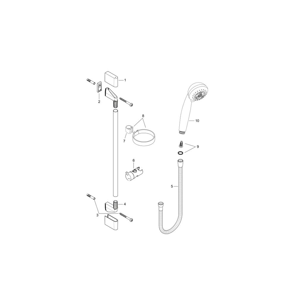 hansgrohe Crometta 85 Brauseset Multi mit Brausestange 900mm 16l/min Chrom... HANSGROHE-27766000 4011097570204 (Abb. 2)