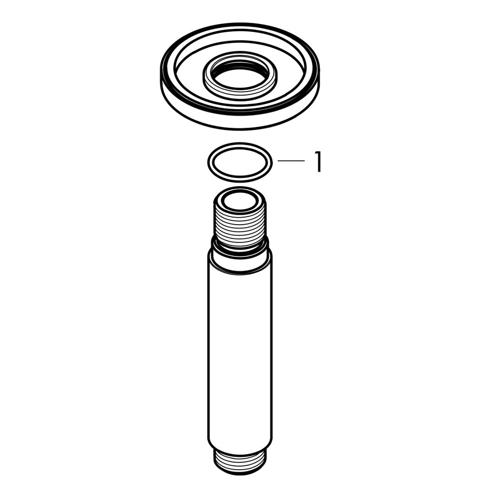 hansgrohe Vernis Blend Deckenanschluss 100mm DN 15, Chrom... HANSGROHE-27804000 4059625316320 (Abb. 2)