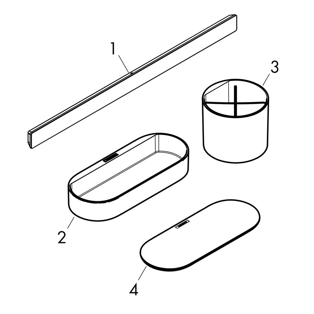 hansgrohe WallStoris Badezimmerset, Mattschwarz... HANSGROHE-27968670 4059625368350 (Abb. 2)