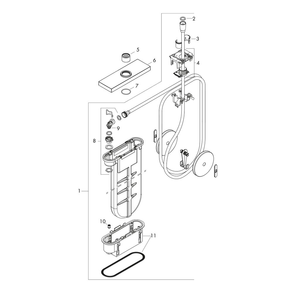 hansgrohe sBox Wannenrandset, Fertigset eckig, Schwarz/Chrom gebürstet... HANSGROHE-28010340 4059625241622 (Abb. 2)