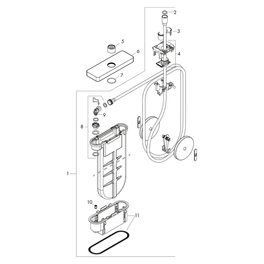 Hansgrohe AXOR sBox Fertigset softsquare, 9,5l/min, DN 15, Brushed Bronze... HANSGROHE-28017140 4059625555637 (Abb. 4)